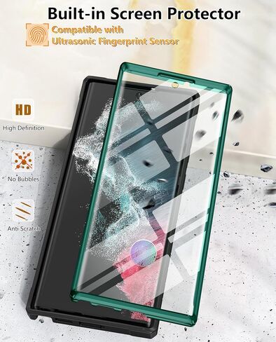 FNTCASE for Samsung Galaxy S22 Ultra Case, Built-in Screen Protector in Kuwait