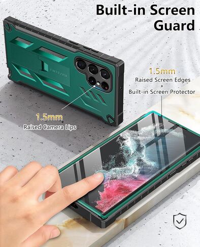 FNTCASE for Samsung Galaxy S22 Ultra Case, Built-in Screen Protector in Kuwait