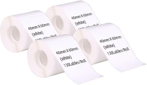 Thermal Stickers Compatible with Phomemo M110/120 Label Printer 4 Rolls White 1.96"x 1.96'' (50mm x 50mm) Adhesive Labels for School Home (4, 50 * 50mm) in Saudi Arabia