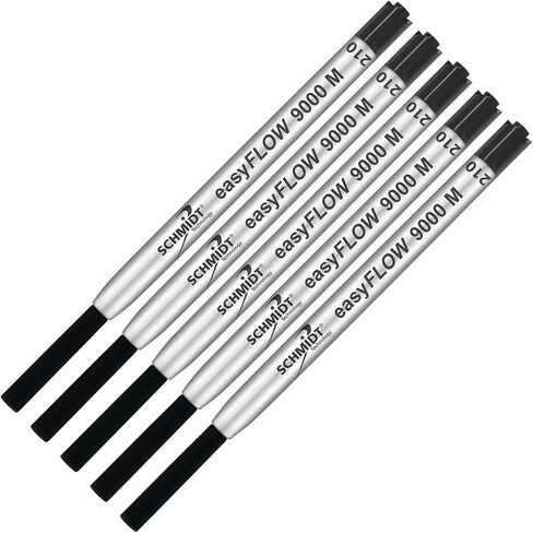 Imprinted Schmidt easyFLOW9000 Ballpoint Refill- Black & Blue Ink, Medium Tip 1.0mm - Pack of 2 in Kuwait