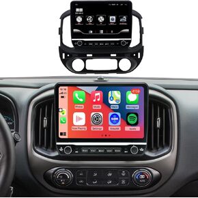for Chevy Colorado and GMC Canyon Radio Upgrade 2015 2016 2017 2018 2019,QLED Touch Screen Stereo,8 Core CPU,Carplay Android Auto Ready,Keep OEM Camera and Steering Wheel Control