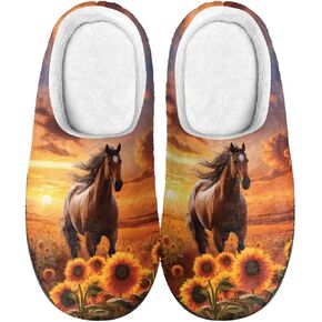 Flashideas Slippers for Women Men Soft Fluffy Warm Home Non-Slip Couple Style Casual Slippers