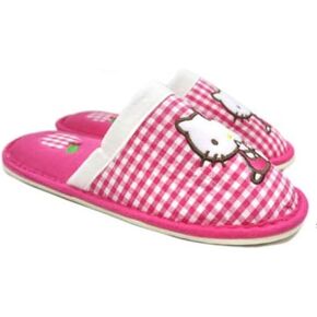 شبشب غرفة قطني من Bandal & Neoul Kitty بمقدمة مغلقة - تصميم Apple رائع - نعل مطاطي غير زلق - in Kuwait