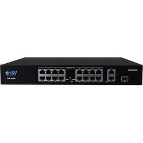 GW Security 24 x 100Mbps PoE ports with 2 x 100Mbps Uplink and 1 x Gigabit SFP Uplink (GWSW2402G)