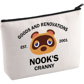 KUIYAI ACNH Merchandise Inspired Tote Bag Animal Villagers Gift Racoons Character Shoulder Bag Video Gamer Lovers Gift
