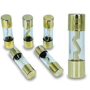 30A AGU Gold Plated Glass Fuse 30 Amp Car Audio Pack of 5 AGU Fuse for Car/Auto/Marine Audio Stereo Amplifier Power Protection