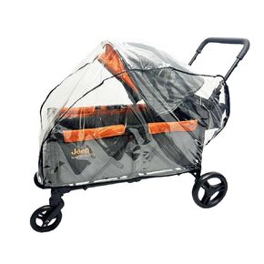 SASHA'S Rain and Wind Cover for Jeep Sport All-Terrain Stroller Wagon, Clear Design, Ventilation Holes, Maximum Coverage (Stroller not Included)