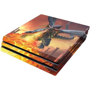 غلاف MightySkins متوافق مع وحدة تحكم Sony PS4 Pro - خط النار | غطاء ملتف واقٍ ومتين وفريد ​​من نوعه من الفينيل | سهل التطبيق والإزالة وتغيير الأنماط | صنع في الولايات المتحدة الأمريكية