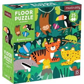 Mudpuppy Forest School 25 Piece Floor Puzzle with Shaped Pieces