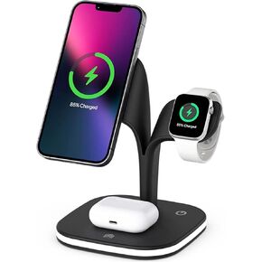 Trexonic 5 in 1 Fast Charge Charging Station in Black (TRX-UD22)