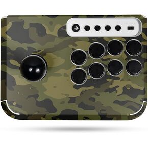 Gaming Skin Compatible with Hori Fighting Stick Mini (PS5, PS4, PC) - Green Camouflage - Premium 3M Vinyl Protective Wrap Decal Cover - Easy to Apply | Crafted in The USA by MightySkins