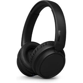 PHILIPS H5209 Over-Ear Bluetooth Wireless Headphones - Natural Sound with Dynamic Bass, Up to 65 Hours Play Time, Quick Charge, Clear Calls, Foldable Design, Black
