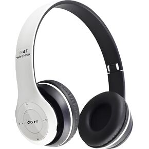 Upgraded Hybrid Noise Cancelling Headphones with Transparent Modes Wireless Bluetooth with Mic Fast Charging Deep Bass Soft-Earpads White