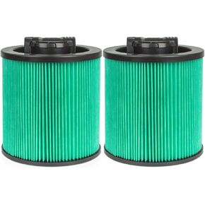 1 حزمة استبدال فلتر فراغ DXVC6914 لديوالت الرطب الجاف فاك 6-16 جالون، متوافق مع ديوالت DXV06P DXV09P DXV10P DXV10PL DXV10SA DXV12P DXV14P DXV16P + 2 حزمة أكياس فراغ DXVA19-4101 لديوالت