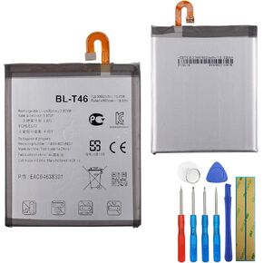 Replacement Battery BL-T46 Compatible with LG V60 ThinQ LMV600VM LMV600TML V600QM6 EAC64638301 with Tools