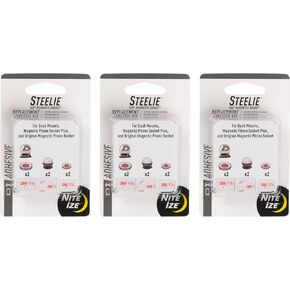 Nite Ize Steelie Replacement Adhesive Kit for Dash Mount and Phone Socket - 3 Count (3 Pack)