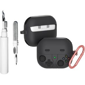 Cute Case Compatible with Samsung Galaxy Buds3 Pro/Galaxy Buds 3(2024) with Keychain,Cool Funny Game Soft Silicone Shockproof Protective Covers with Cleaning Kit