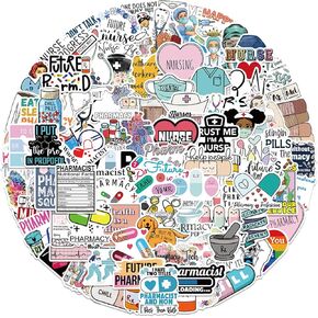 100Pcs Funny Math Stickers Maths Related Cartoon Stickers Water Bottles Laptop Car Decal - Perfect Gifts for Girls and Teenagers (Math)
