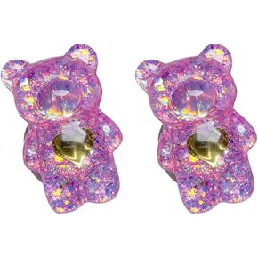 2Pcs Dark Purple Mobile Phone Finger Stand Cute Bear Doll Phone Holder Griptok Support Comfortable Grip Anti-Slip Creative Flexible, Cell Phones and Accessories, Cell Phone Stands