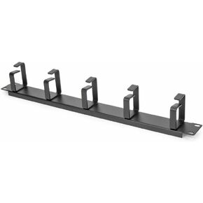 Rocstor Y10E046B1 1U 19in Metal Rackmount Management Panel Cable Routing, 1.73" x 19" x 2.70", Black