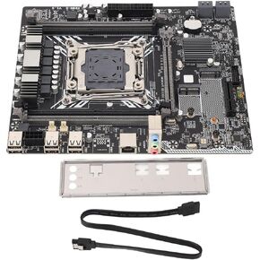 X99M G Desktop Motherboard, 4 DDR4 128GB LGA 2011 3 Computer Mainboard for Intel for XEON E5, M.2 Port M ATX Gaming Motherboards, 4 SATA3.0, 6 USB2.0, 4 USB3.0, M.2 NVME Port