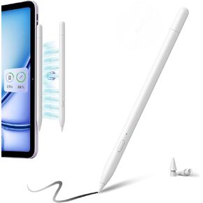 TQQ iPad Pencil 2nd Generation with Magnetic Wireless Charging, Stylus Pen for iPad Compatible with iPad Pro 11/12.9 inch, iPad 10th-6th, iPad Air 5th-3rd, iPad Mini 6th/5th