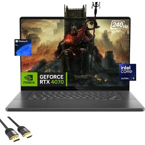 ASUS ROG Zephyrus G16 Gaming Laptop, 16" OLED 240Hz Display, Core Ultra 9 185H (Up to 5.1GHz), GeForce RTX 4070, 16GB DDR5, 2TB PCle 4.0, WiFi 6E, Backlit KB, TB 4, HDMI, PDG HDMI Cable, Win 11 Pro