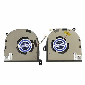 Replacement New Laptop CPU and GPU Cooling Fan for Dell XPS 9520 Precision 5570 Series 0594WG 0MC4KC EG50050S1-CJ60-S9A EG50050S1-CJ80-S9A DC28000Y6SL DC28000Y5SL DC5V Fan