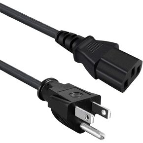 Power Cord Replacement for Yamaha StagePas 400i 600i Portable PA System HS5 HS8 Powered Studio Monitor Power Cord 8ft 3 Prong AC Cable