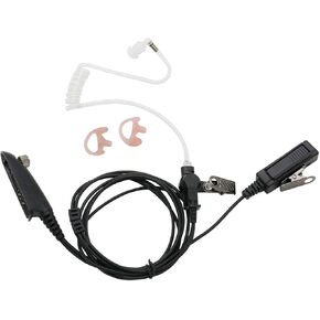 3' 2-Wire Coil Earbud Audio Mic Surveillance Kit is Compatible with Multi-PIN Motorola Radio GP328 GP340 GP360 HT750 HT1250 MTX8250 MTX8250L MTX9250 PRO860
