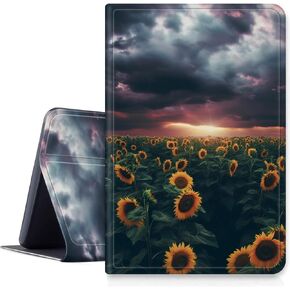 Case for All-New 6" Basic Kindle 11th Generation (2022 Release),DIGTIALL Slim PU Leather Fold Stand Protective Cover with Auto Sleep/Wake for Kindle 2022 11th Gen e-Reader,Sunflower