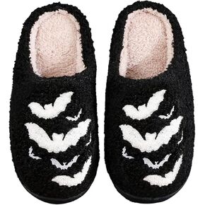 Halloween Slippers Soft Plush Comfy Grimace Slippers Pumpkin Slippers Slip-on Cozy Indoor Outdoor Slippers Fluffy Slippers for Women MenVintage Foam Memory Slippers Indoor Household Slippers Cloud Slip On Slippers