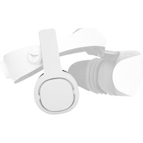 سماعات الرأس PH2 ستيريو VR لجهاز PS VR 2 - تصميم بمشبك سهل التركيب والإزالة - تبدو أنيقة مع جهاز توجيه الكابل - أكثر راحة من سماعات الأذن (غطاء أذن D70mm باللون الأبيض) in Kuwait