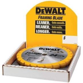DeWalt DW3578B10 7-1/4" 24T Thin Kerf Construction Framing Blade, 10 Pack