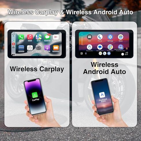 شاشة Carplay للدراجات النارية، Carplay Motorcycle TPMS، شاشة 6.3 بوصة مقاومة للماء للدراجات النارية Android Auto، نظام ملاحة GPS للدراجات النارية عبر Car Play/Android Auto in Kuwait