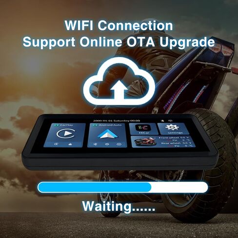 شاشة Carplay للدراجات النارية، Carplay Motorcycle TPMS، شاشة 6.3 بوصة مقاومة للماء للدراجات النارية Android Auto، نظام ملاحة GPS للدراجات النارية عبر Car Play/Android Auto in Kuwait