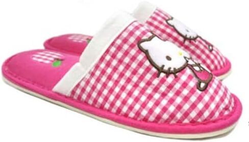 شبشب غرفة قطني من Bandal & Neoul Kitty بمقدمة مغلقة - تصميم Apple رائع - نعل مطاطي غير زلق - in Kuwait