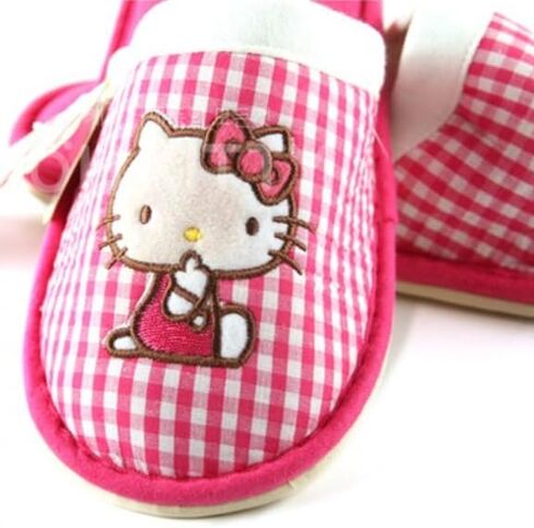 شبشب غرفة قطني من Bandal & Neoul Kitty بمقدمة مغلقة - تصميم Apple رائع - نعل مطاطي غير زلق - in Kuwait