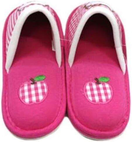 شبشب غرفة قطني من Bandal & Neoul Kitty بمقدمة مغلقة - تصميم Apple رائع - نعل مطاطي غير زلق - in Kuwait