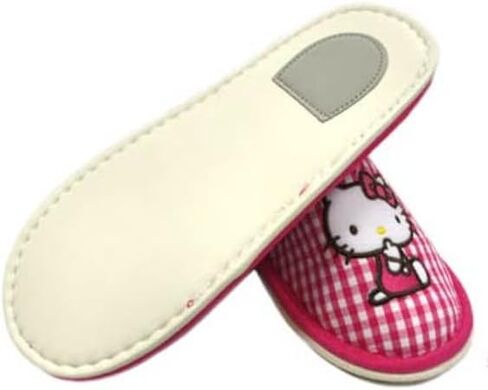 شبشب غرفة قطني من Bandal & Neoul Kitty بمقدمة مغلقة - تصميم Apple رائع - نعل مطاطي غير زلق - in Kuwait