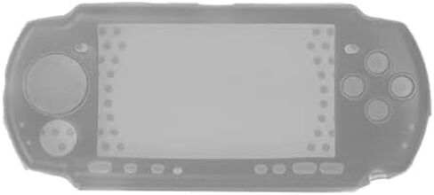 Silicone Protective Cover for PSP 2000 3000 Console Soft Travel Protector Skin Case (Black) in Saudi Arabia