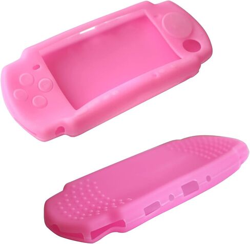 Silicone Protective Cover for PSP 2000 3000 Console Soft Travel Protector Skin Case (Black) in Saudi Arabia