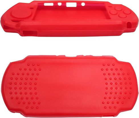 Silicone Protective Cover for PSP 2000 3000 Console Soft Travel Protector Skin Case (Black) in Saudi Arabia