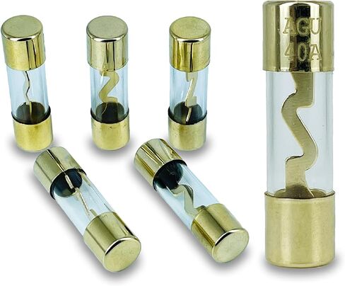 30A AGU Gold Plated Glass Fuse 30 Amp Car Audio Pack of 5 AGU Fuse for Car/Auto/Marine Audio Stereo Amplifier Power Protection in Kuwait