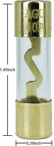 30A AGU Gold Plated Glass Fuse 30 Amp Car Audio Pack of 5 AGU Fuse for Car/Auto/Marine Audio Stereo Amplifier Power Protection in Kuwait