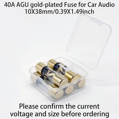 30A AGU Gold Plated Glass Fuse 30 Amp Car Audio Pack of 5 AGU Fuse for Car/Auto/Marine Audio Stereo Amplifier Power Protection in Kuwait