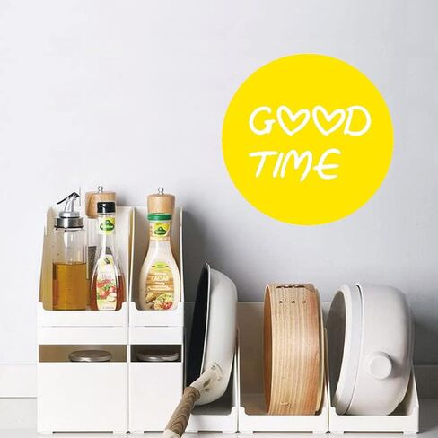 10 قطع ذاتية اللصق مقاس 11.8 × 11.8 بوصة، ملصقات ملصقات بنقاط دائرية جافة للمسح لغرفة الطفل ورياض الأطفال ورسومات تعليم الرسم على السبورة السوداء - ورق اتصال سبورة الطباشير (أصفر داكن) in Kuwait