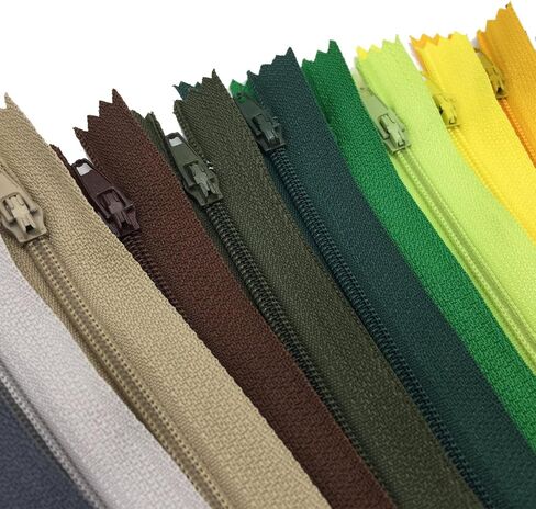 سحابات للخياطة، DOITEM 48 قطعة 40 سم/16 بوصة سحابات لفائف نايلون متعددة الألوان للخياطة والحرف اليدوية 24 لونًا in Kuwait