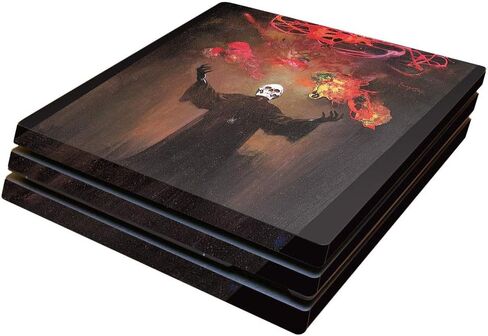 MightySkins Skin Compatible with Sony PS4 Pro Console - Line of Fire | Protective, Durable, and Unique Vinyl Decal wrap Cover | Easy to Apply, Remove, and Change Styles | Made in The USA in Saudi Arabia