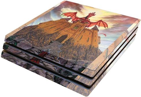 MightySkins Skin Compatible with Sony PS4 Pro Console - Line of Fire | Protective, Durable, and Unique Vinyl Decal wrap Cover | Easy to Apply, Remove, and Change Styles | Made in The USA in Saudi Arabia